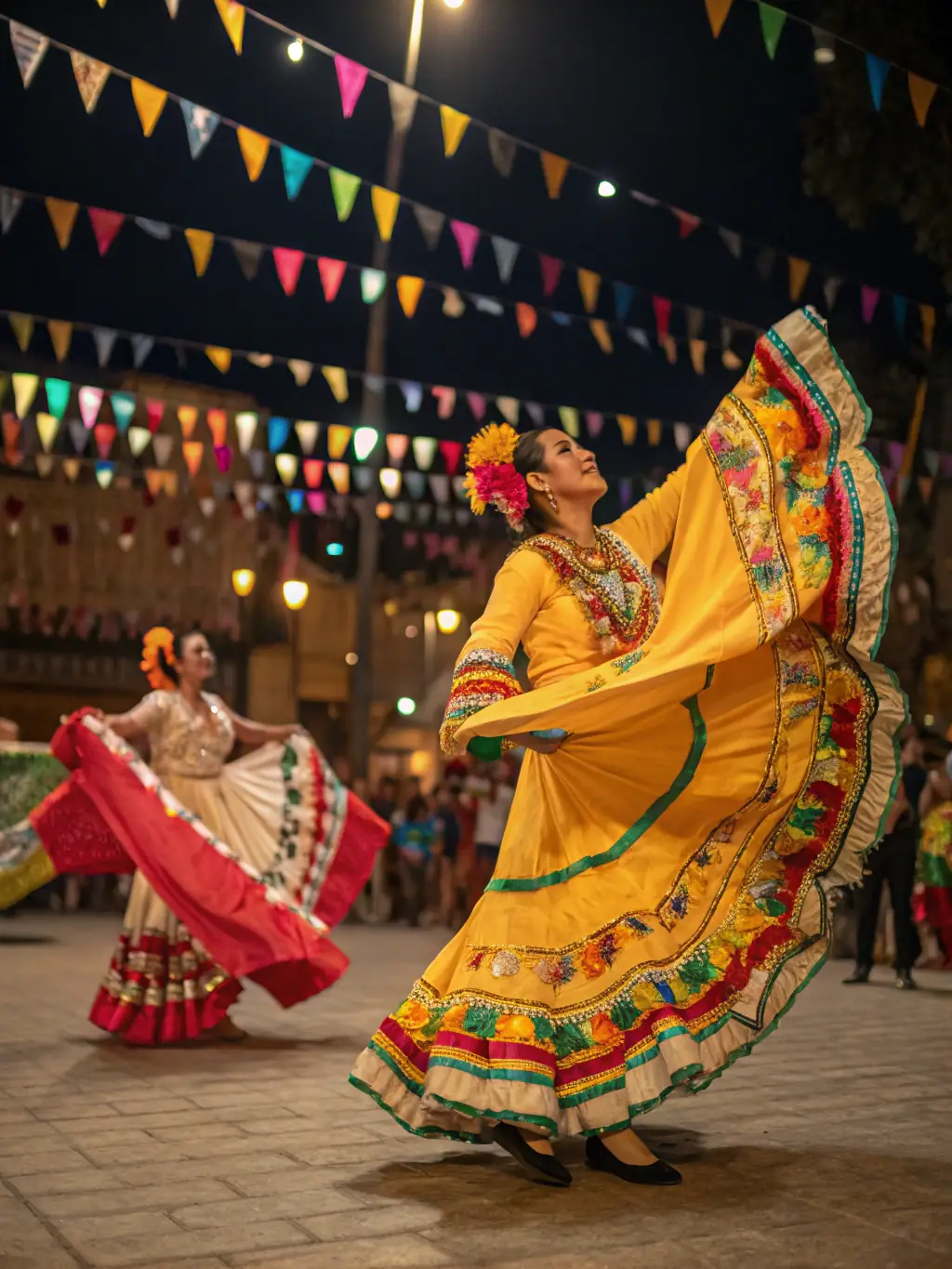 A dynamic image of a CULTURE - EVOLUTION-sponsored cultural festival, featuring traditional music performances, dance, and local crafts, illustrating the organization's role in celebrating cultural diversity.